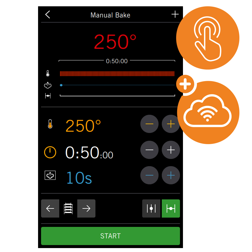 SD Touch 2  smart panel for bakery rack ovens