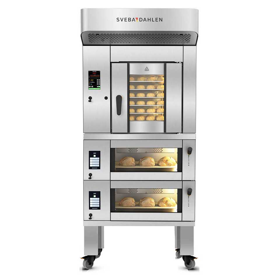 Combination oven with steam and stone sole S-Series Sveba Dahlen bakery store 