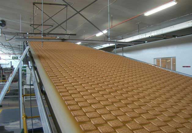 Cooling and product handling systems industrial bakery production spooner vicars Middleby