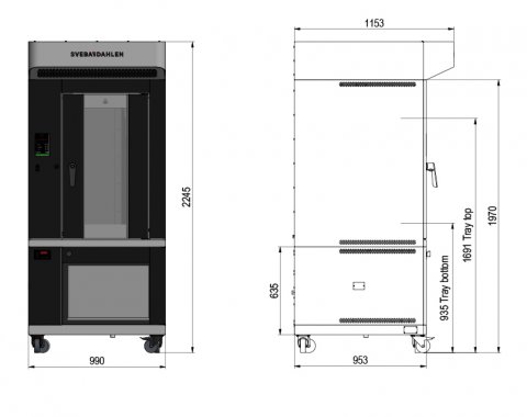 Flexible baking combination oven S-Series SRP130 with underbuilt proofer - offer fermentation and baking in limited space