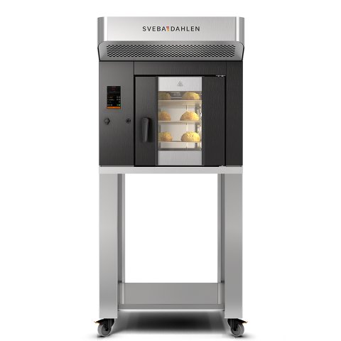 Instore rack oven S-Series SR120 for baking on trays. Flexible baking in small space, bake all from buns, to cakes and macarons.