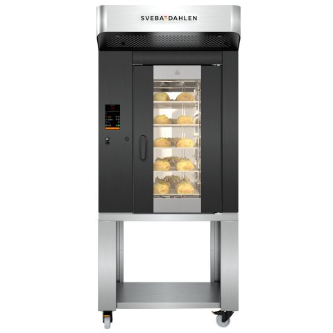 High capacity in-store baking oven. S-Series has a rotating rack, high quality steam system and heating system. Get the best baking results in store with S-Series.