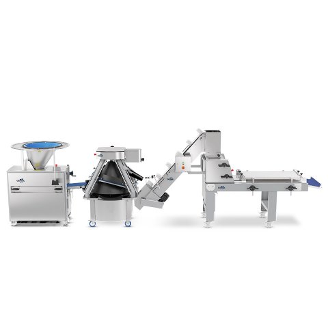 Make-up dough line for dough processing in bakery glimek