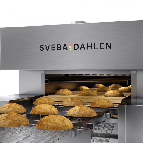 Stone baked bread with Sveba Dahlen mini tunnel oven Artista Deli