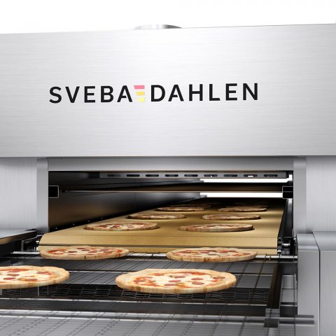 Tunnel Oven with high capacity for pizzeria, pizzaria, restaurants bakeries stone baked pizza and bread Sveba Dahlen