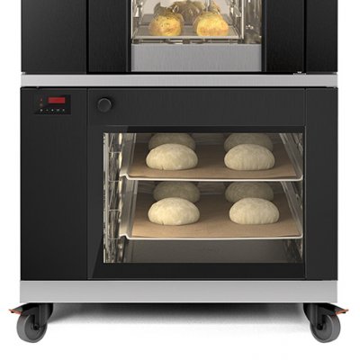 Underbuilt proofer with optimized fermentation for the S-Series bakery oven.