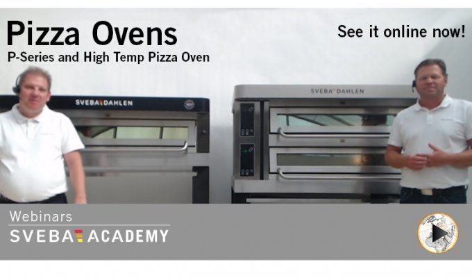 Sveba Academy High temp pizza oven p-series webinar electric pizza oven italian style pizza neapolitan pizza