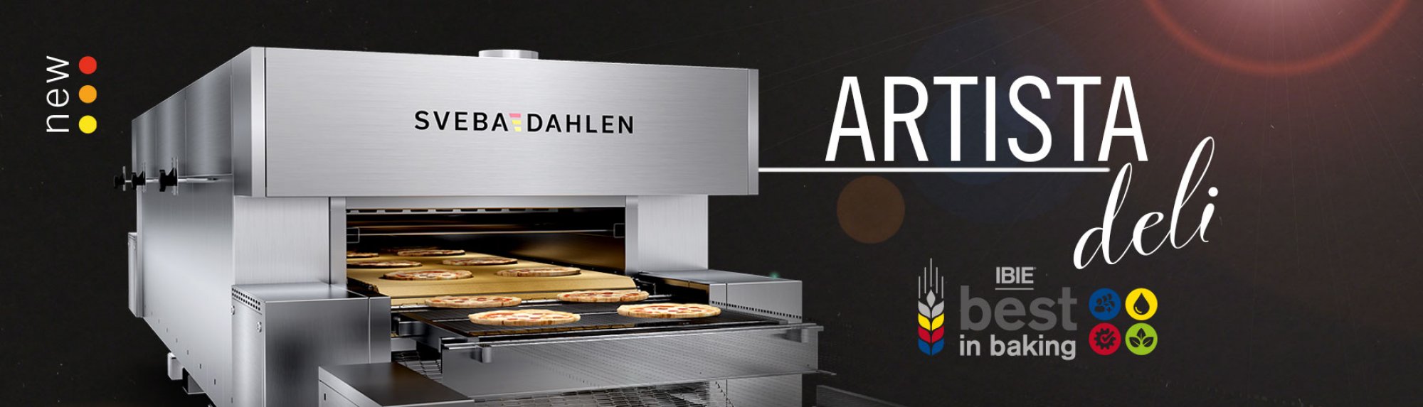 Tunnel Oven Artista Deli pizza bread bakery launch IBIE best in baking Sveba Dahlen Middleby NEW
