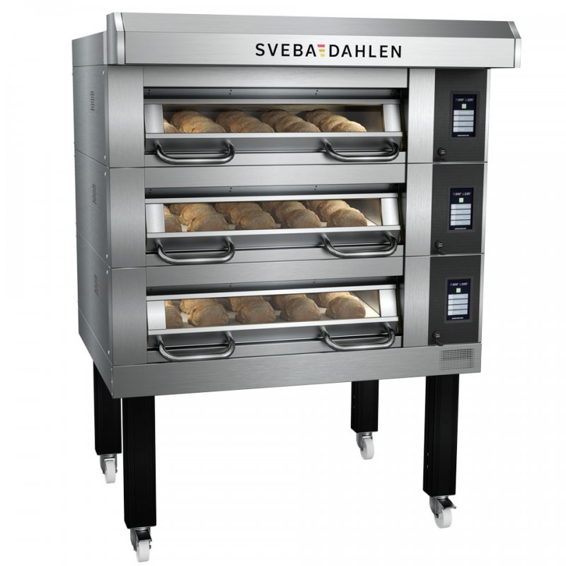 Deck Oven D-Series D32 - flexible baking with three decks