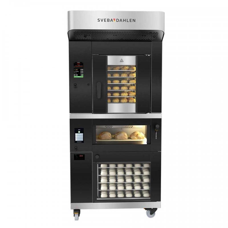 Combination oven S-Series with mini rack oven, deck oven and underbuilt proofer