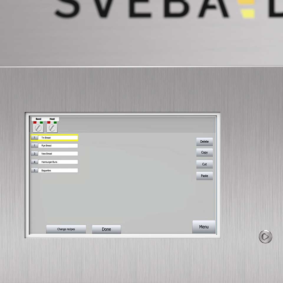 HMI Control Panel for Industrial Tunnel Oven Sveba Dahlen
