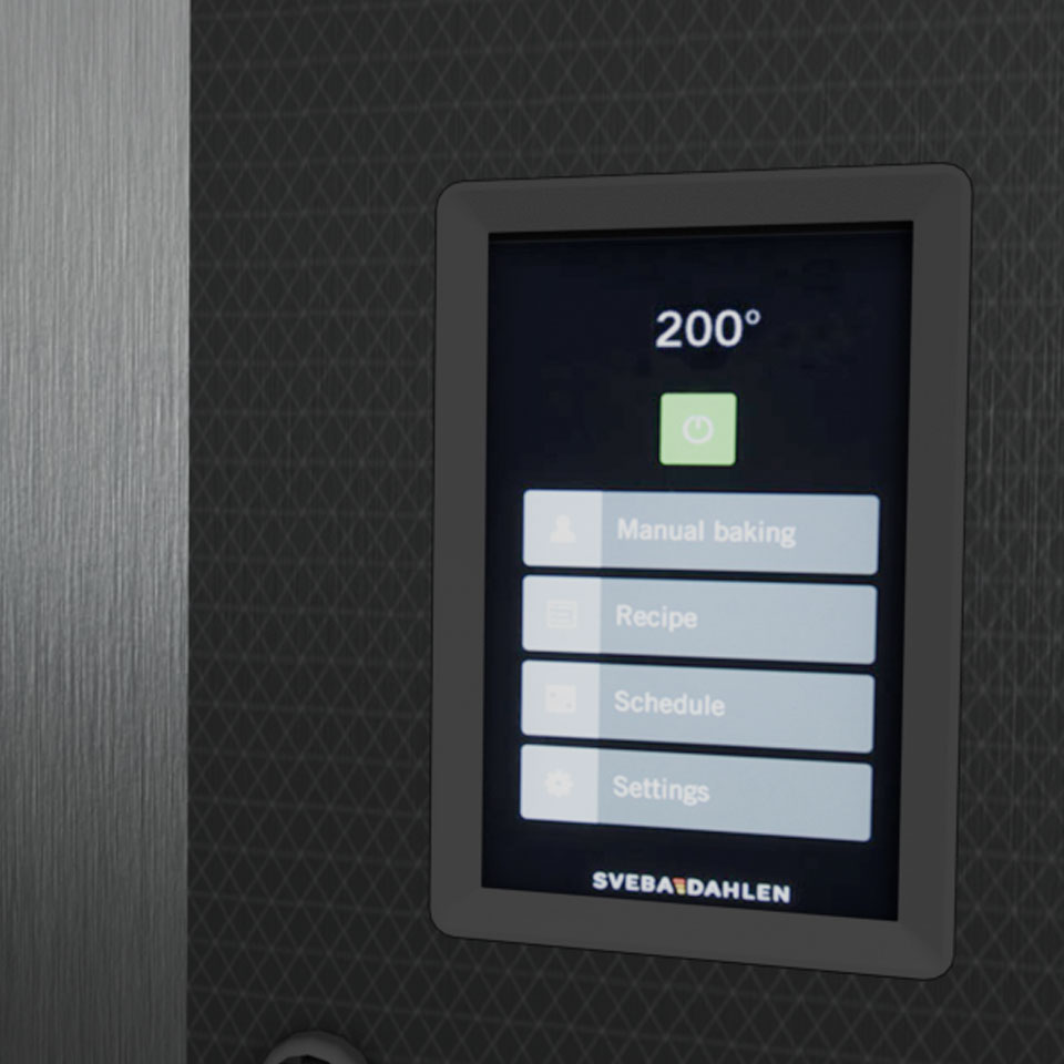 Smart and energy efficient baking with the SD Touch II control panel for bakery deck oven