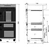 All-in-one oven, rotating mini rack oven, deck oven and underbuilt proofer SRDP120 Sveba Dahlen