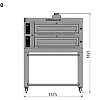 Pizza Oven professional p-series p602 measurements drawing sveba dahlen