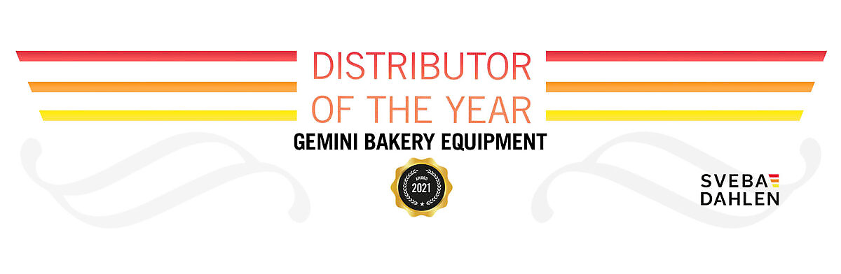 Sveba Dahlen distributor of the year 2021 is Gemini bakery equipment!