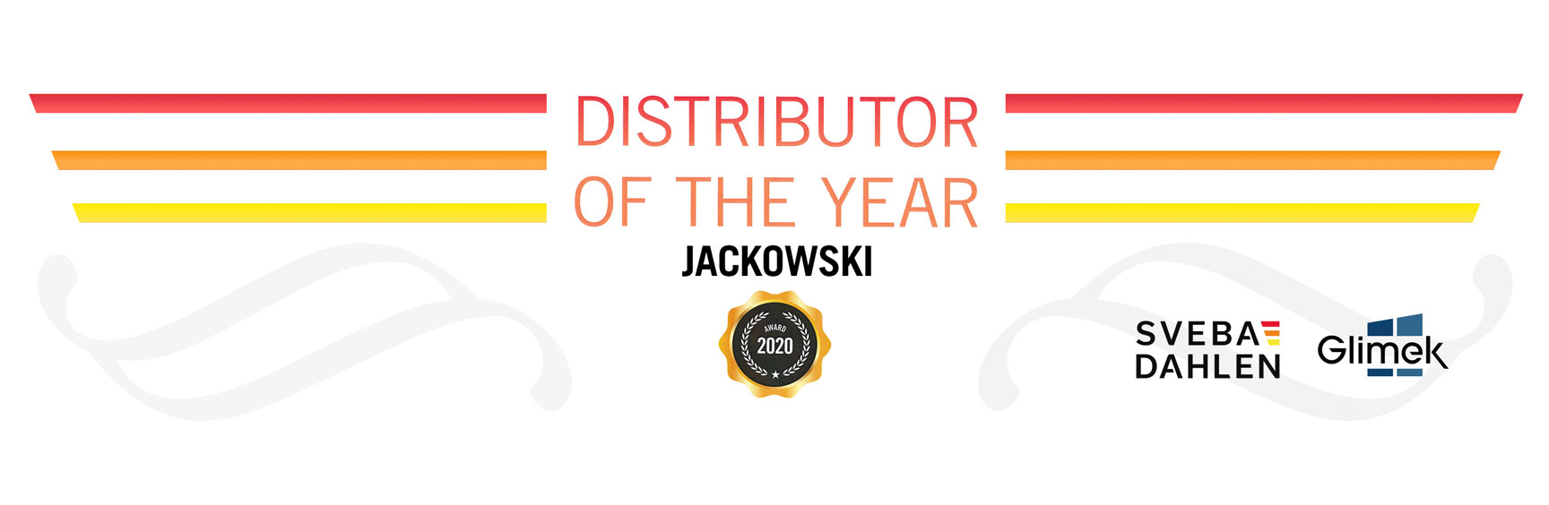 Jackowski distributor of the year 2020 Glimek Sveba Dahlen