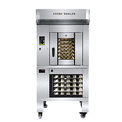 Mini Rack Oven with rotating rack and underbuilt proofer SRP120 Sveba Dahlen