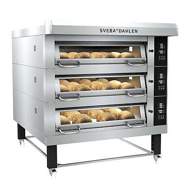 Stone baked bread in extra deep bakery deck oven d-series sveba dahlen