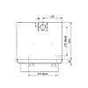 Pizza Oven High Temp P401HT P402HT Measurements Technical Drawing Sveba Dahlen