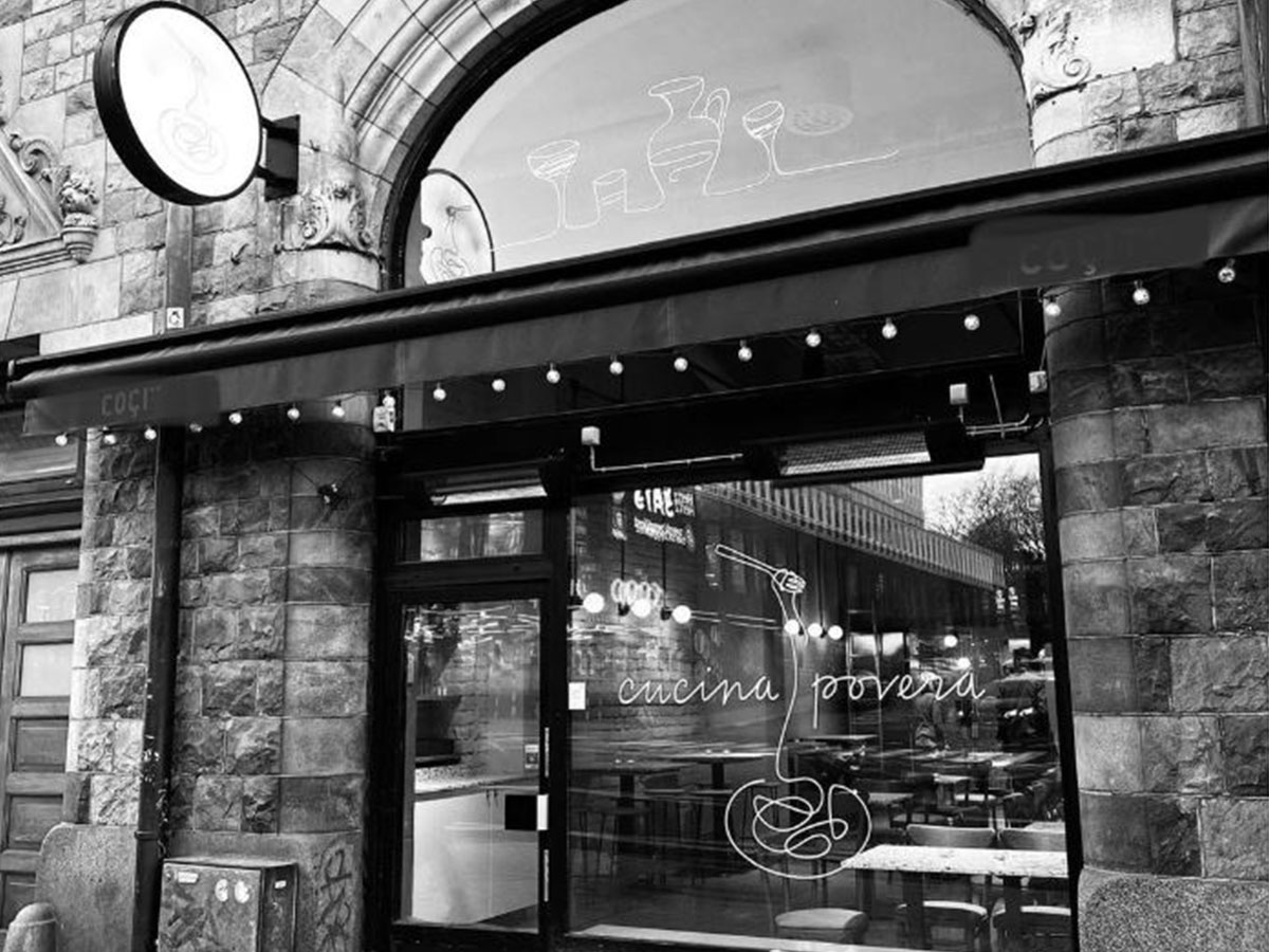 Cucina Povera restaurant pizza Stockholm Sweden Reference Sveba Dahlen