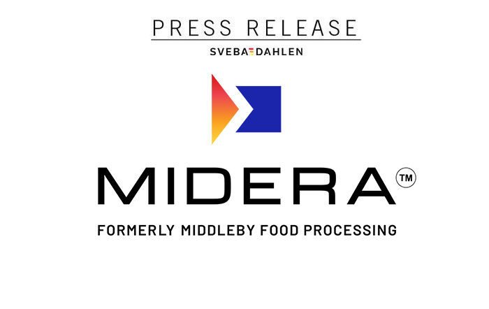 Sveba Dahlen becomes part of midera food processing press release 2026